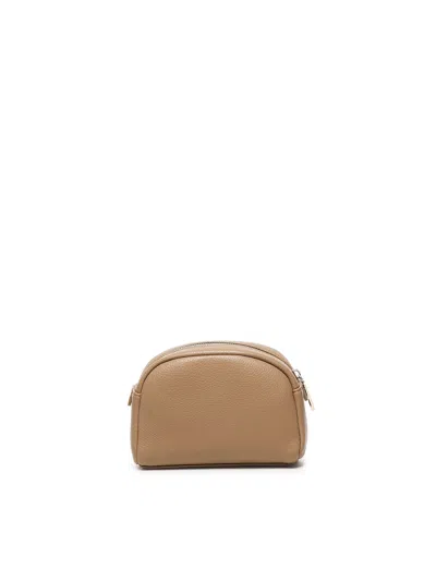 V73 Lara Clutch Bag With Logo In Nude