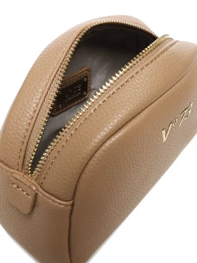 V73 Lara Clutch Bag With Logo In Nude