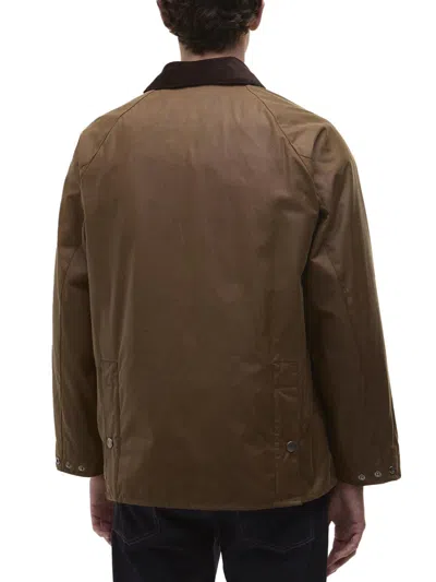 Paul Smith Waxed Cotton Jacket In Brown