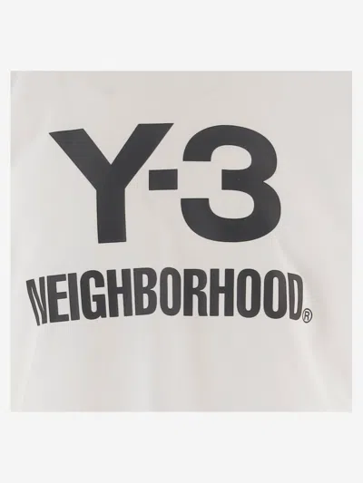 Y-3 Adidas  X Neighborhood X Dainese Cotton T-shirt In White