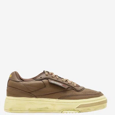 Reebok Club C Ltd Leather Sneakers In Brown