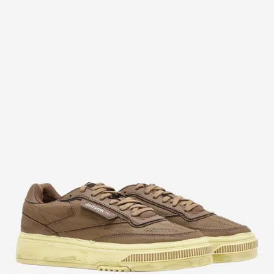 Reebok Club C Ltd Leather Sneakers In Brown