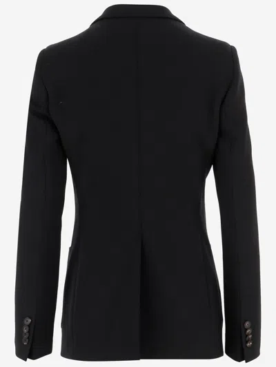 Tagliatore Women Black Single-breasted Blazer, M Luxury Blazers For Women Darveys In Black