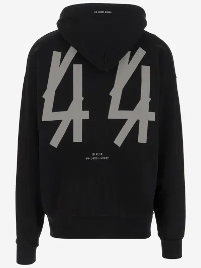 44 Label Group Cotton Sweatshirt With Logo In Black