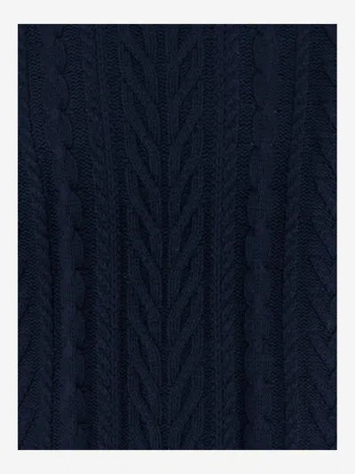 Guest In Residence Cashmere Sweater With Cable Knit In Blue