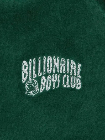 Billionaire Cotton Blend Jacket With Logo And Side Strips In Green