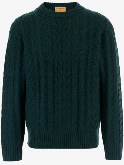 Guest In Residence Cashmere Sweater With Cable Knit In Green