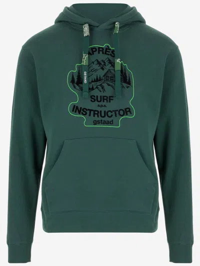 Après Surf Cotton Sweatshirt With Logo In Green