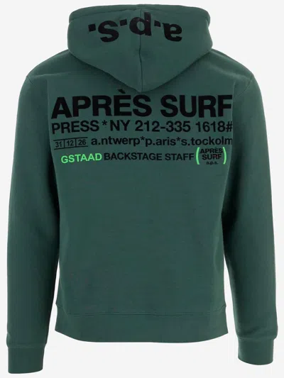 Après Surf Cotton Sweatshirt With Logo In Green