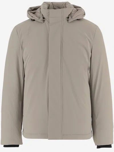 Woolrich Men Beige Solid Jacket, M Luxury Jackets For Men Darveys In Neutral