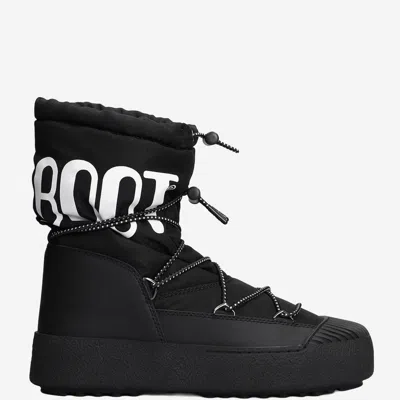 Moon Boot M Track Nylon Boots In Black