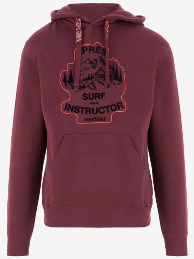 Après Surf Cotton Sweatshirt With Logo In Burgundy