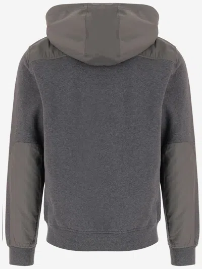 Woolrich Men Grey Logo Zip-up Hoodie, Xxl Luxury Sweatshirts & Hoodies For Men Darveys In Gray