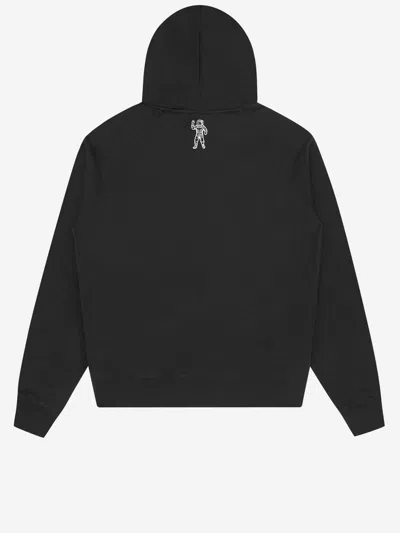 Billionaire Cotton Sweatshirt With Rhinestone Logo In Black