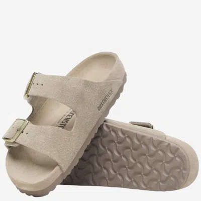 Birkenstock Arizona Suede Sandals In Neutral