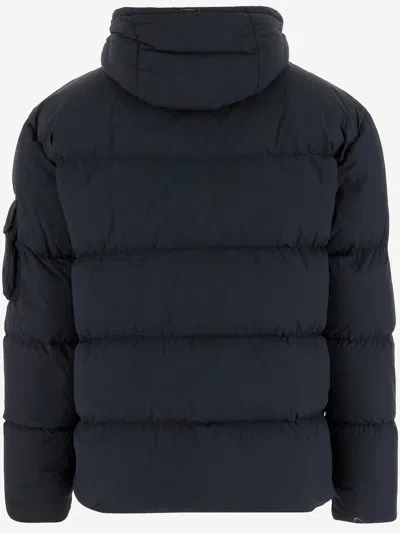 Herno Hooded Padded Jacket In Blue