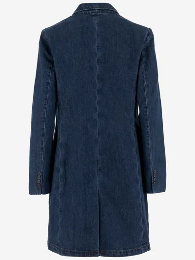 Polo Ralph Lauren Cotton Denim Short Coat In Blue