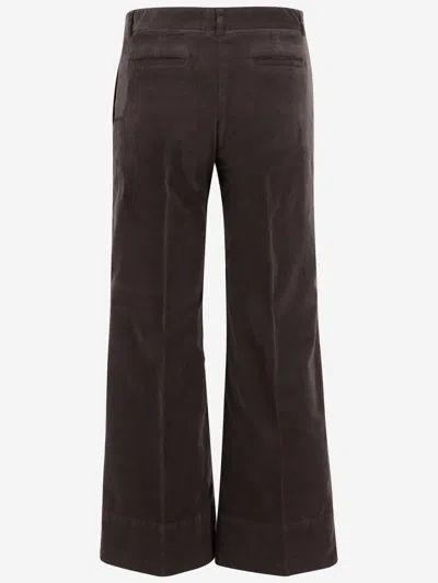 Ql2 Stretch Cotton Melody Pants In Brown