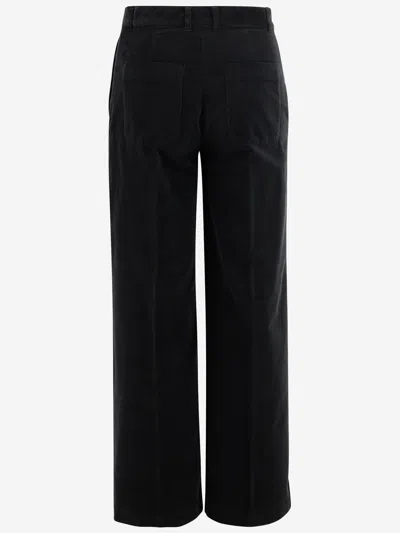 Ql2 Mami Stretch Cotton Pants In Black
