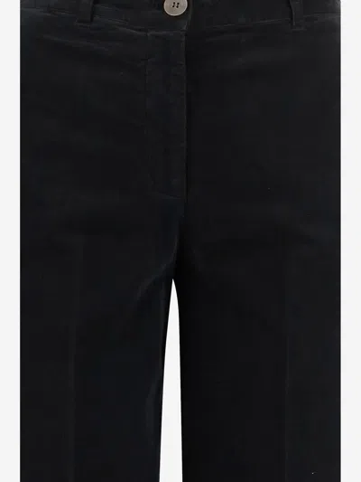 Ql2 Mami Stretch Cotton Pants In Black