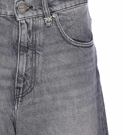 Pinko Estelle Egg Belt Loops Trousers In Gray