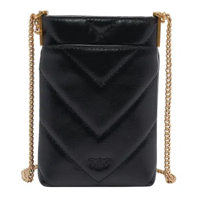 Pinko Monogram Phone Cover In Black