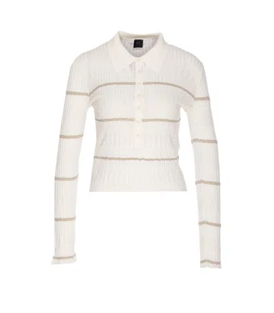 Pinko Jannu Long Sleeves Polo In Multi