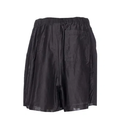 Pinko Bermuda Shorts With Back Pocket And Elasticized Waist In Black