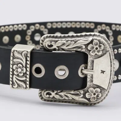 Golden Goose Women Leather Belt In Black