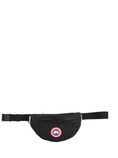 Canada Goose Men Pouch With Logo In Black