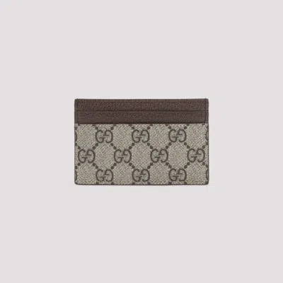 Gucci Men Gg Cardholder With Gg Details In Neutral