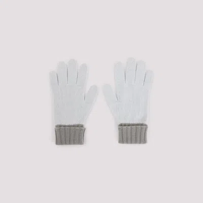 Gucci Gg-jacquard Gloves Knit In Gray