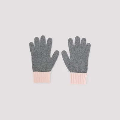 Gucci Gg-jacquard Gloves Knit In Gray