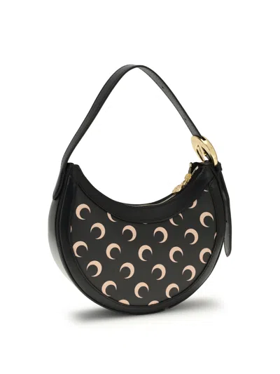Marine Serre Moon Mini Shoulder Bag In Black