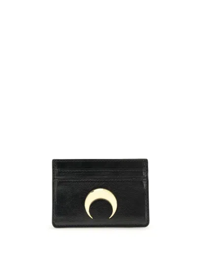 Marine Serre Smoth Leather Moon Charm Cardholder