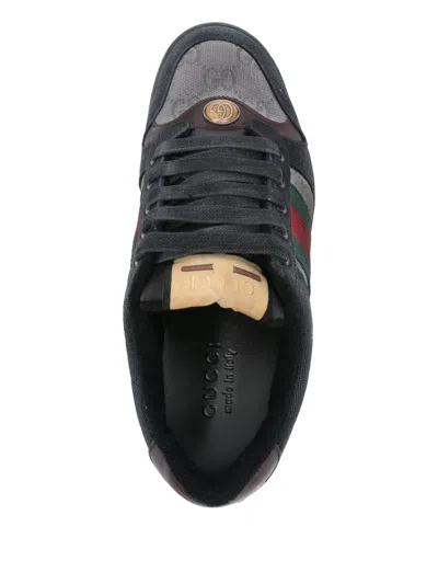 Gucci Gg Fabric Screener Sneakers In Black