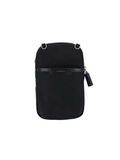 Anya Hindmarch Black Nylon Eyes Essentials Crossbody Bag In Black