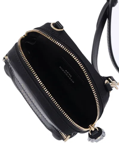 Anya Hindmarch Black Nylon Eyes Essentials Crossbody Bag In Black