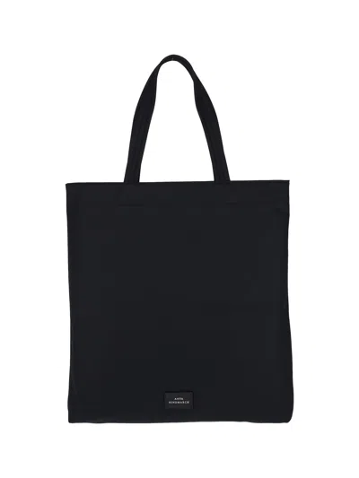 Anya Hindmarch Women Black Nylon Eyes Shopping Bag