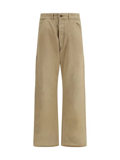 Maison Margiela Straight-leg Cotton Denim Jeans In Brown