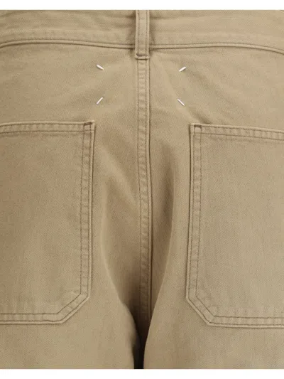 Maison Margiela Straight-leg Cotton Denim Jeans In Brown