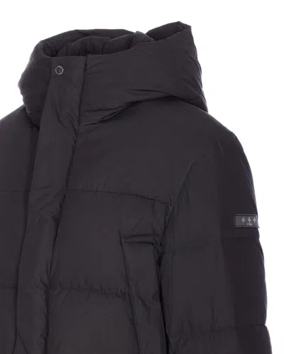 Tatras Hooded Padded Jacket Quilted Design In Black