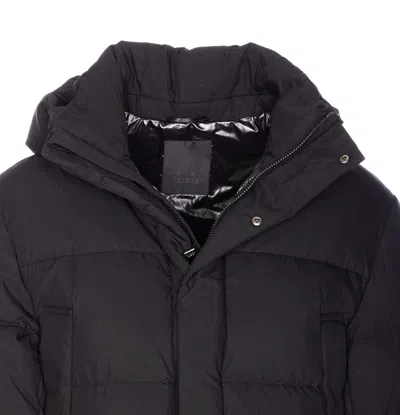 Tatras Hooded Padded Jacket Quilted Design In Black