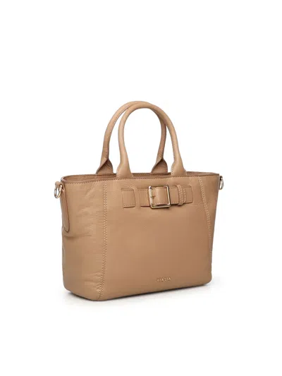 Biasia Leather Handbag In Nude