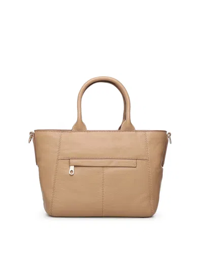 Biasia Leather Handbag In Nude