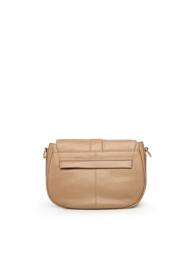 Biasia Leather Mini Crossbody Bag In Nude