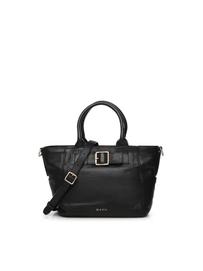 Biasia Leather Handbag In Black