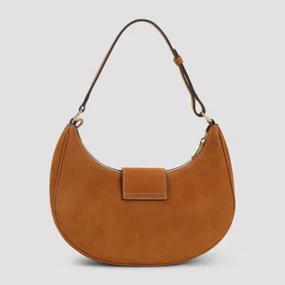 Celine Women Medium Ava Triomphe Leather Crossbody Bag In Sand