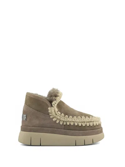 Mou Eskimo Bounce Sneaker Boots In Gray