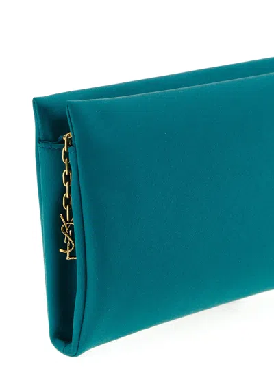 Saint Laurent Evening Clutch In Blue